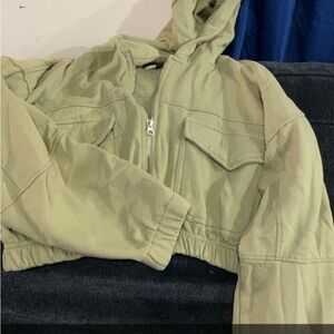 Olive Green Hooded Jacket